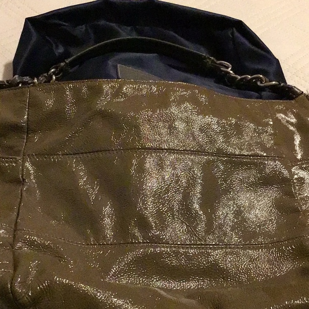 Coach Shiny Olive Shoulder Bag - Picture 6 of 9